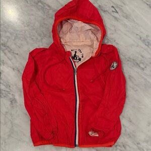 Kids Red Raincoat with Hood